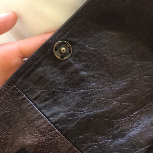 Miu miu dark brown leather fall trench coat 40 - Picture 4 of 5